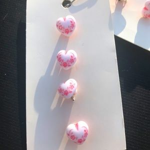 vintage heart buttons